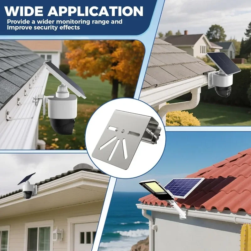 Eufy Camera S340 - No Drill Stainless Steel Gutter Mount