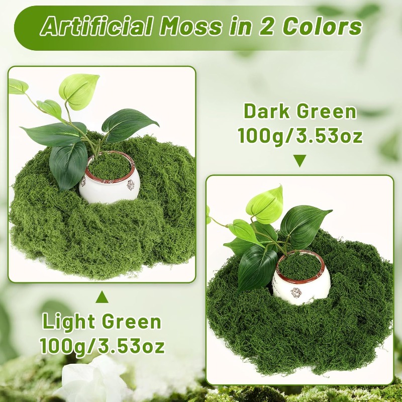 Artificial Green Plants Eterna - Sphagnum Moss Dry recension och pris