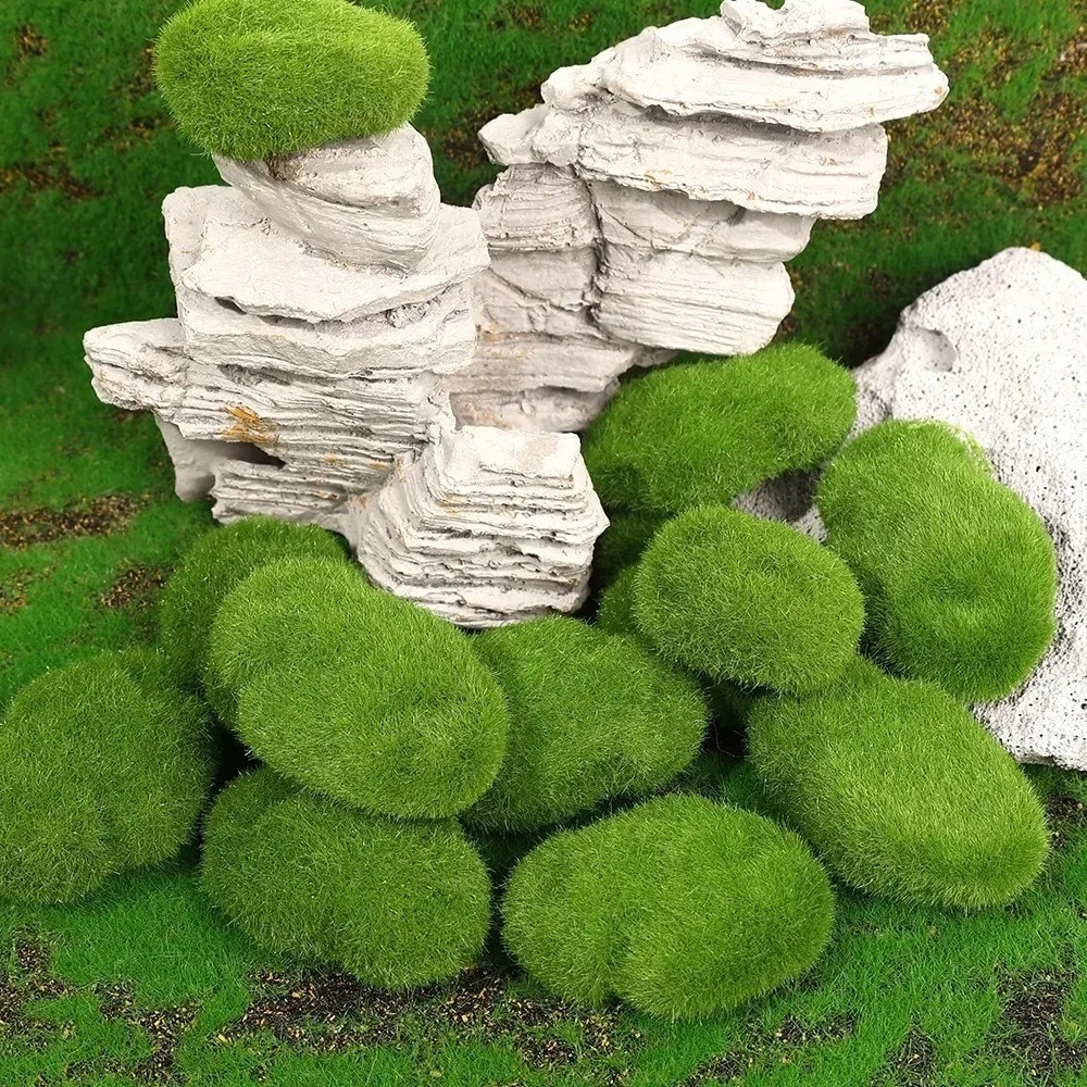 50/5PCS Artificial Moss Rock B - Sphagnum Moss Dry recension och pris
